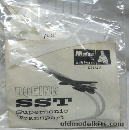 Monogram 1/400 Boeing 2707-200 SST United Airlines - Bagged, PA211 plastic model kit